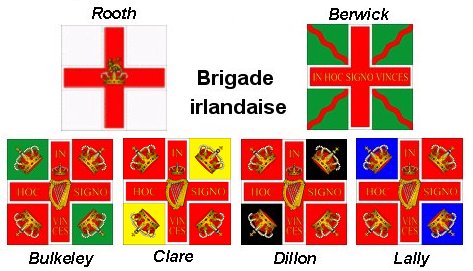 Five regiments of Irishmen sail for France and form the nucleus of Frances Irish Brigade