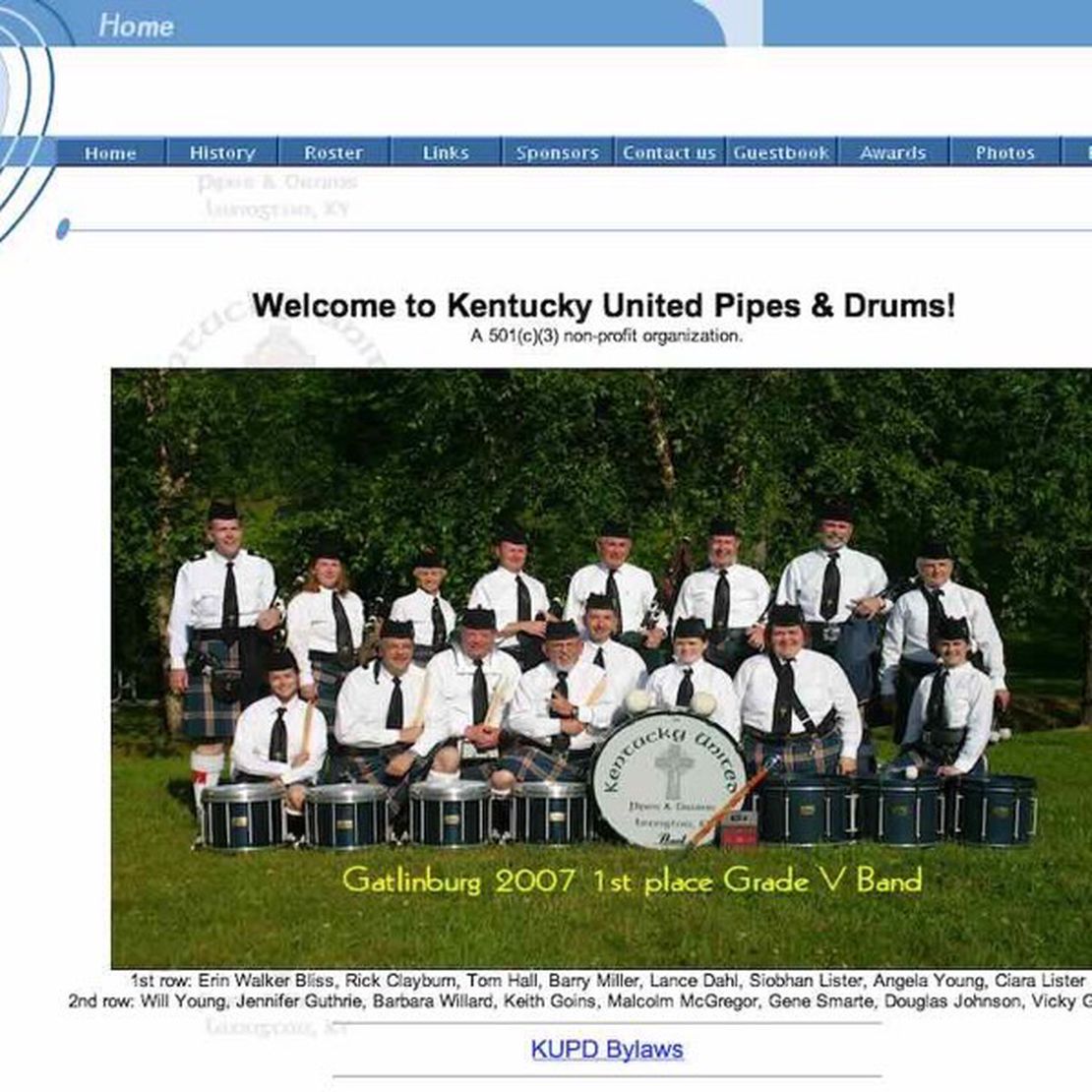 kentucky united pipes and drums