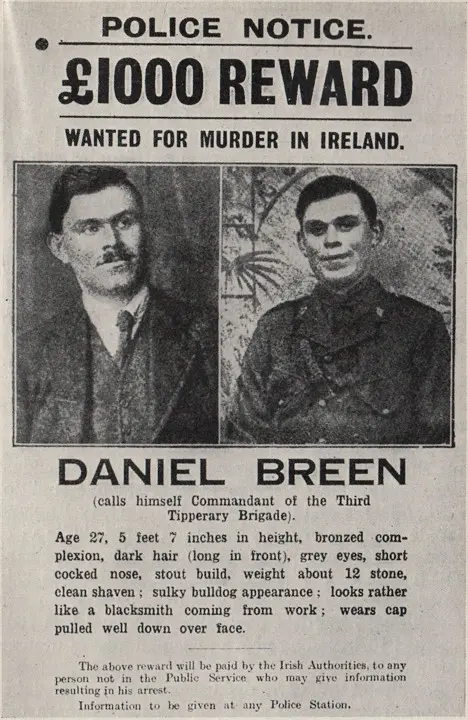 Two members of Royal Irish Constabulary are shot dead by Irish Volunteers in an ambush, Tipperary
