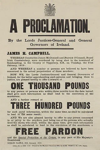 Irish War of Independence begins with raid at Soloheadbeg, Tipperary