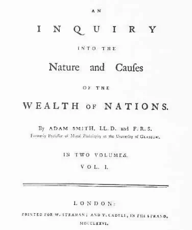 Wealth of Nations by Adam Smith published