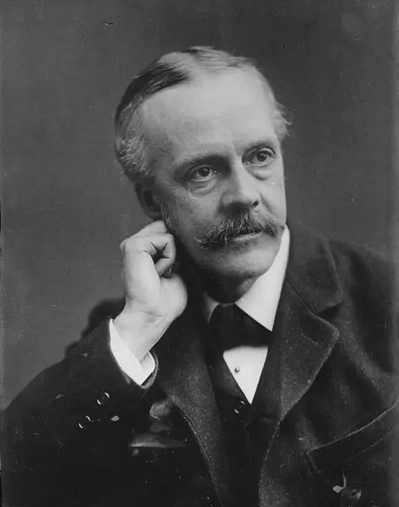 Arthur James Balfour, born